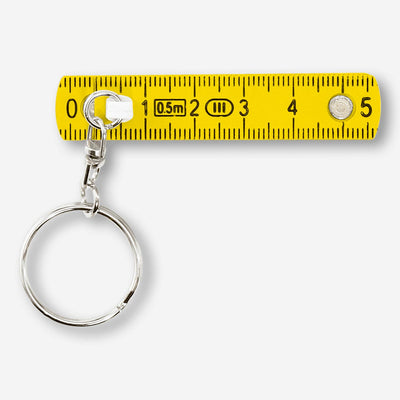 FOLDING RULER MINI WITH KEYRING YELLOW