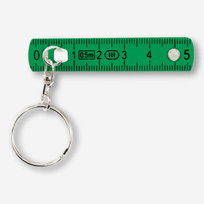 FOLDING RULER MINI WITH KEYRING GREEN