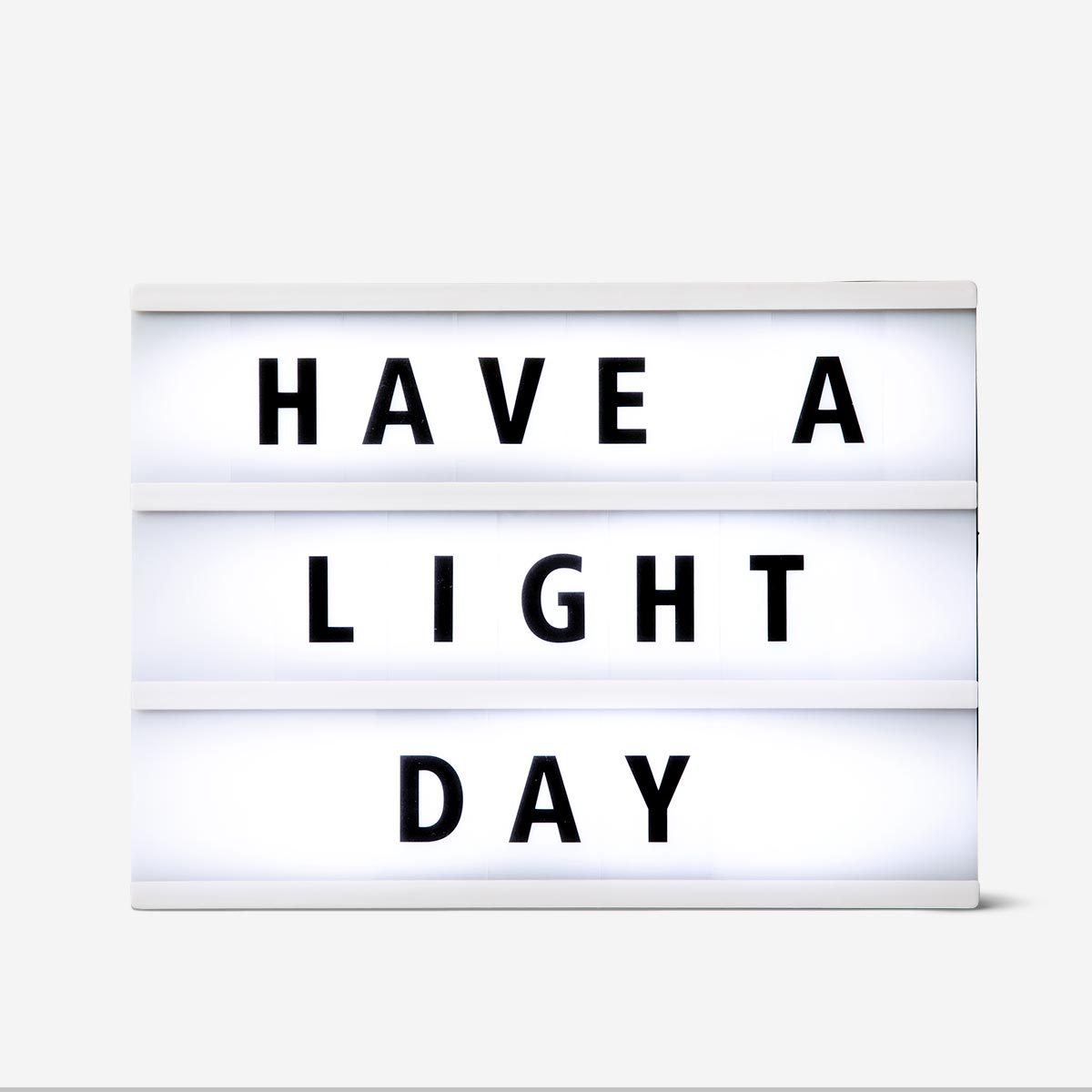 LIGHT BOX WITH LETTERS A4 BLACK