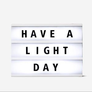 LIGHT BOX WITH LETTERS A4 BLACK