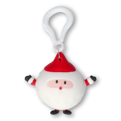 KEYCHAIN PRESS POOPING SANTA