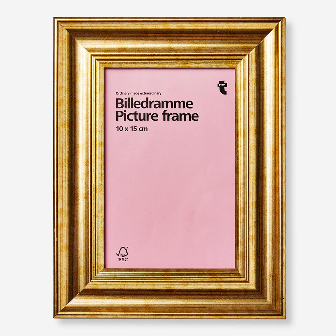 FRAME PHOTO ANTINQUE GOLD 10X15 CM