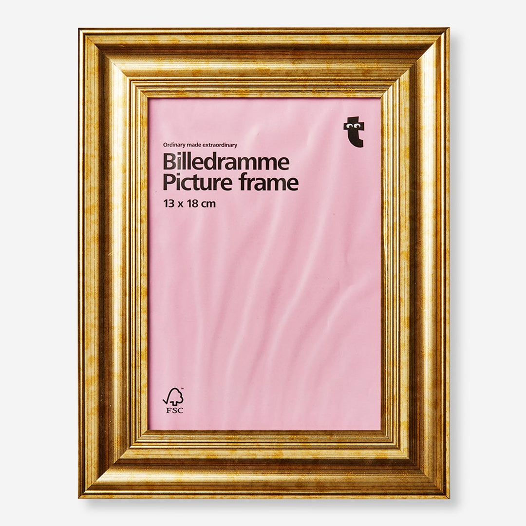 FRAME PHOTO ANTINQUE GOLD 13X18 CM