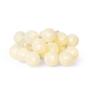 LIGHT CHAIN THREAD BALL 20 PCS IVORY