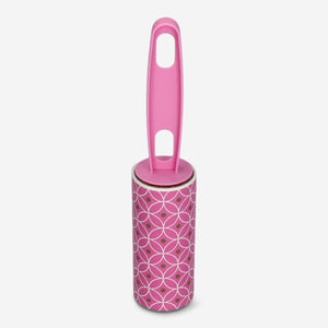 LINT ROLLER W HANDLE PINK