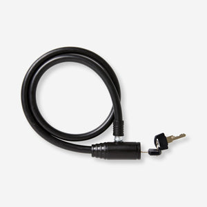 LOCK CABLE 73CM W/2 KEYS BLACK