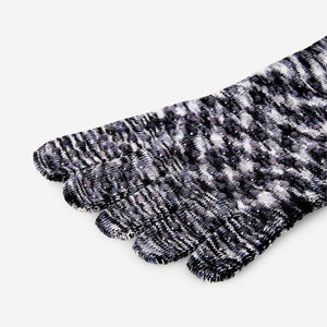 SOCKS FOR YOGA S/M BLACK AND WHITE MELANGE