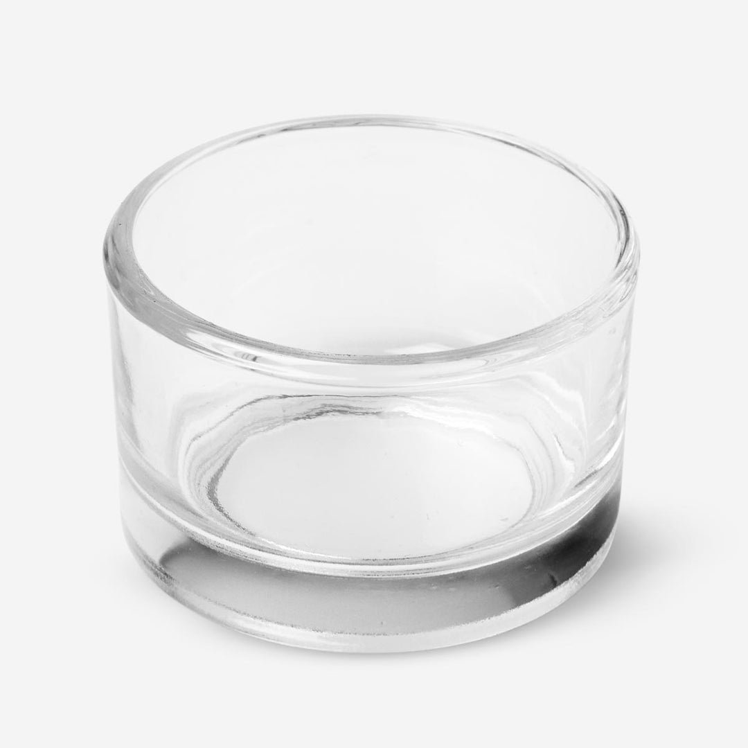 TEALIGHT HOLDER CLEAR GLASS