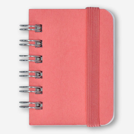 NOTEBOOK W SPIRAL MINI PINK CRAFT