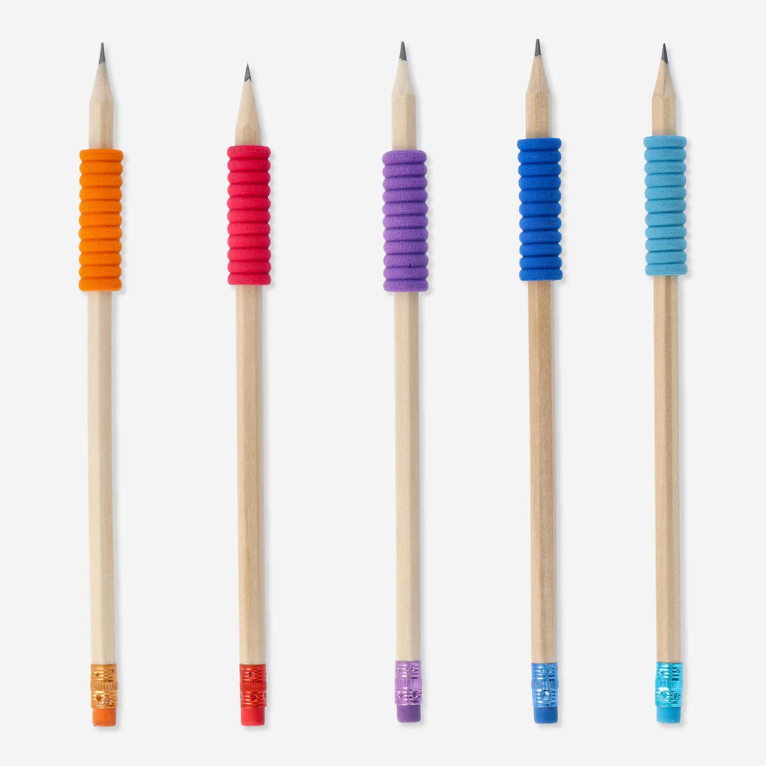 PENCIL W. COL GRIPS 6 PCS