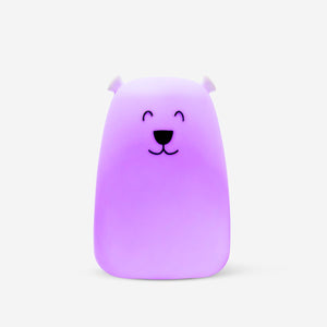 LAMP BLINKING BEAR WHITE