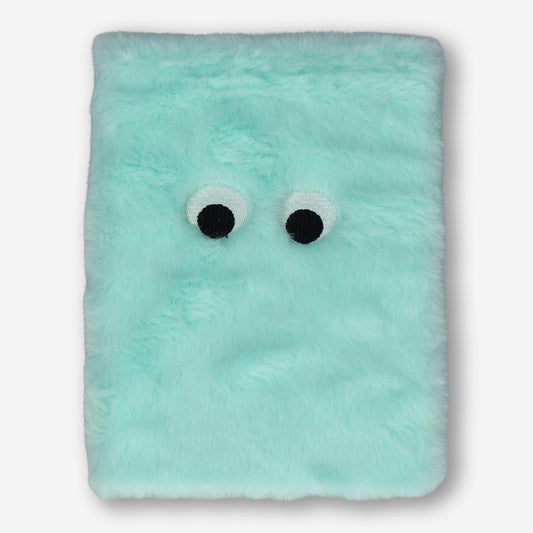 NOTEBOOK PLUSH W. EYES GREEN