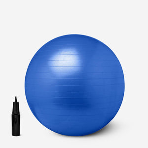 BALL GYM 65CM INCL. PUMP/PLUGS DARK BLUE