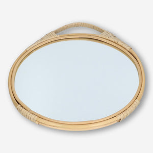 MIRROR RATTAN 30 CM