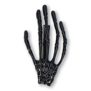 HAIR CLIP SKELETON HAND BLACK