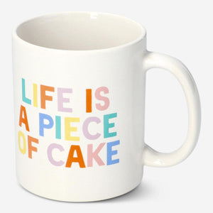 "Life is a Piece of Cake" Yazılı Kupa 220 ml