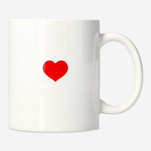 MUG 220ML W HANDLE W TEXT MOM & PINK HEART