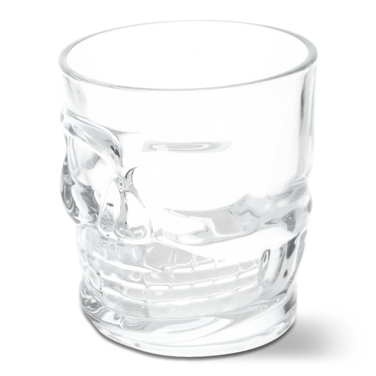 GLASS DRINKING SKULL 280ML