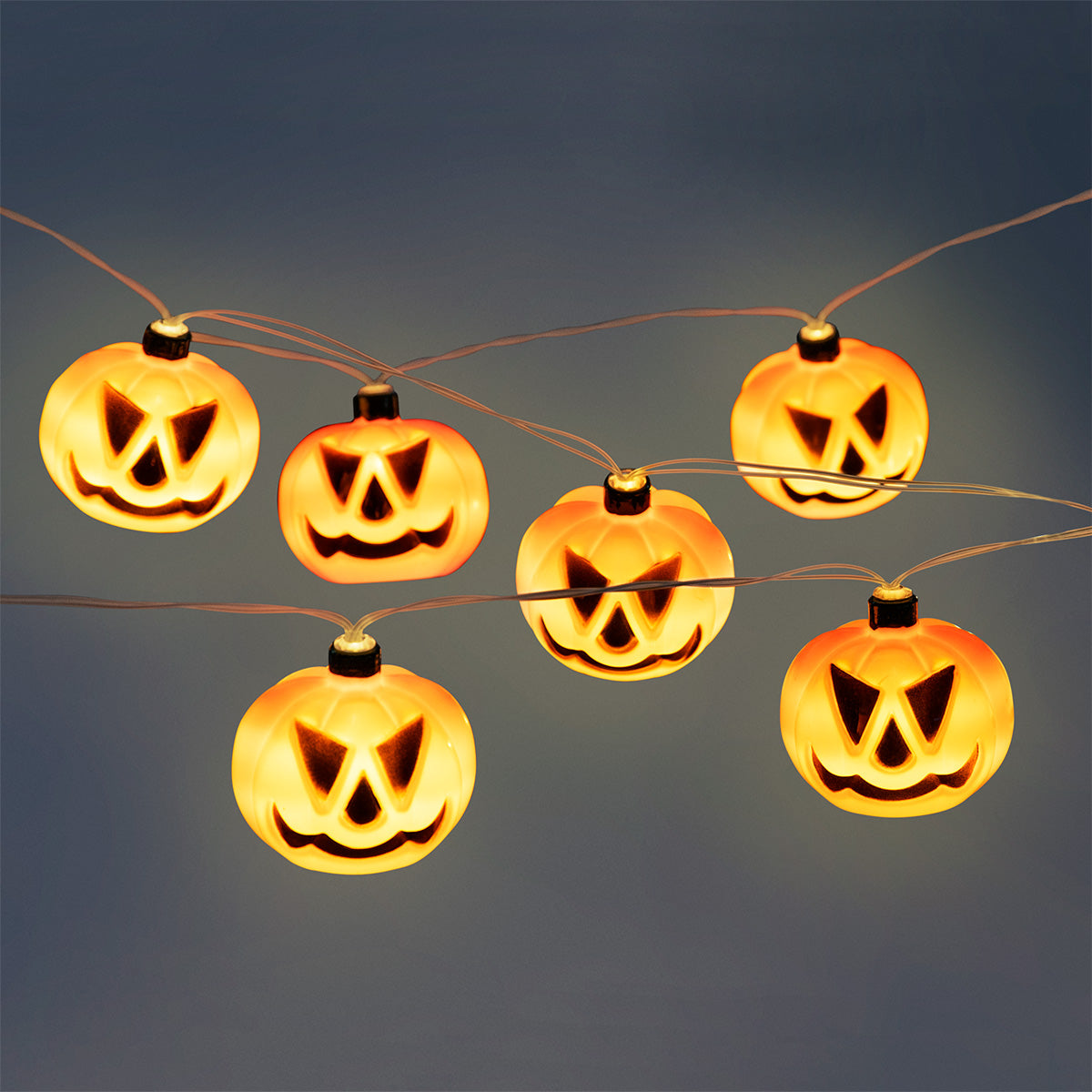 LIGHT CHAIN 10 PCS LED PUMPKIN