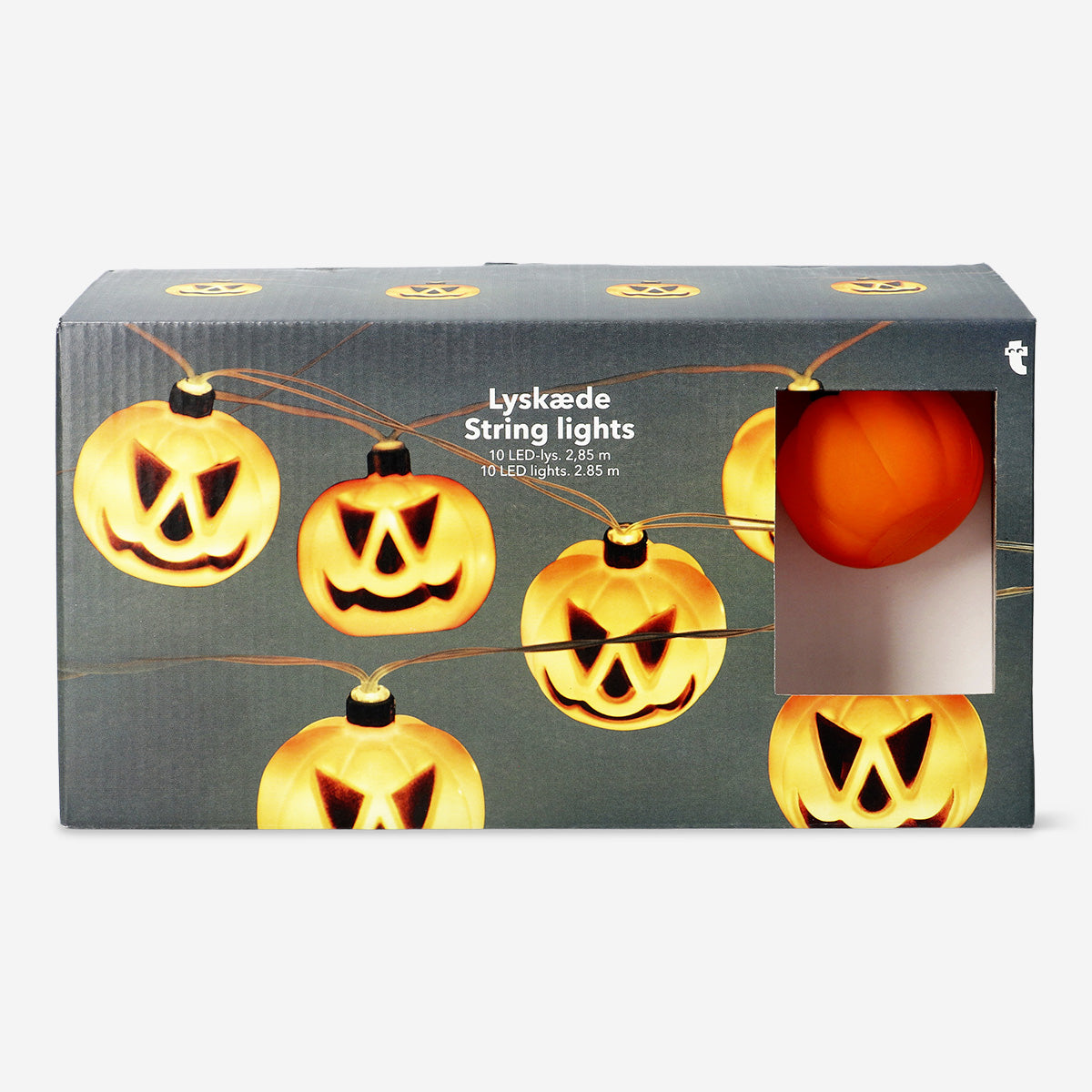 LIGHT CHAIN 10 PCS LED PUMPKIN