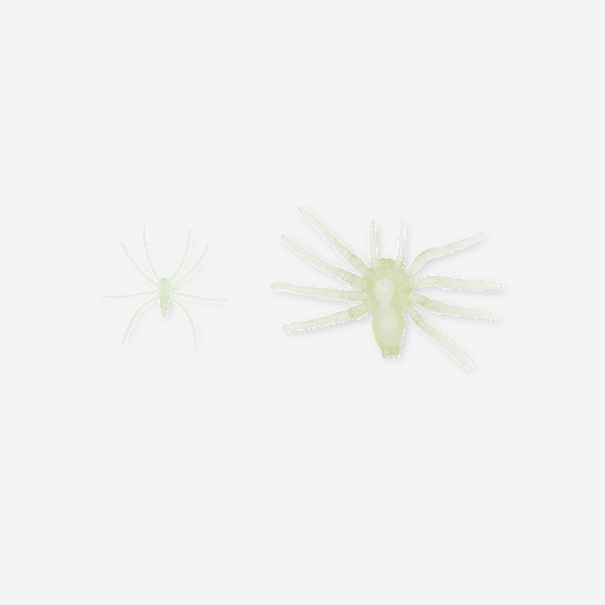 SPIDERS MIX SIZE GLOW IN THE DARK 12 PCS