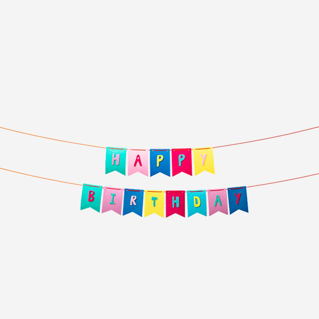 GARLAND FABRIC HAPPY BIRTHDAY