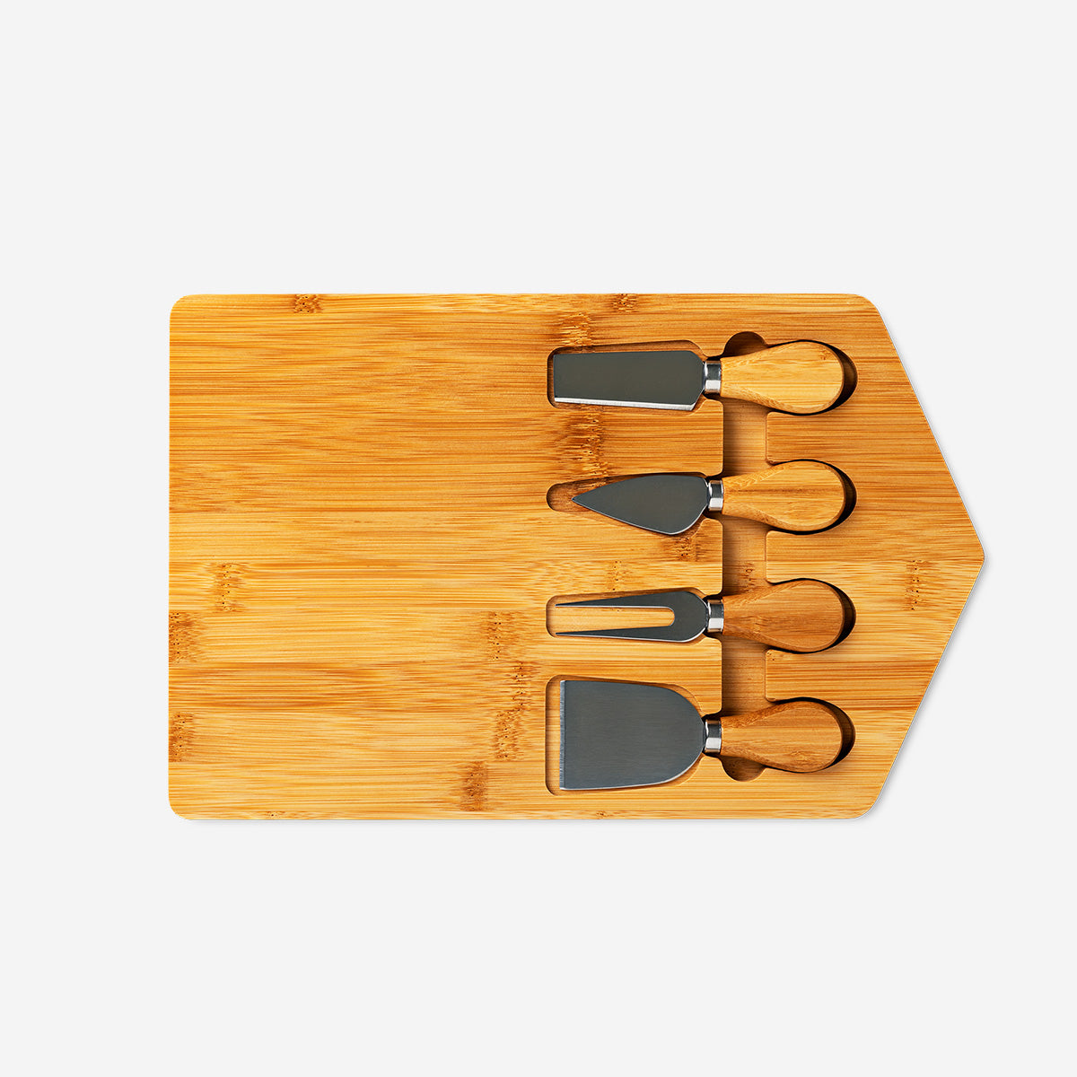 TRAY WITH 4 TOOLS FOR TAPAS BAMBOO