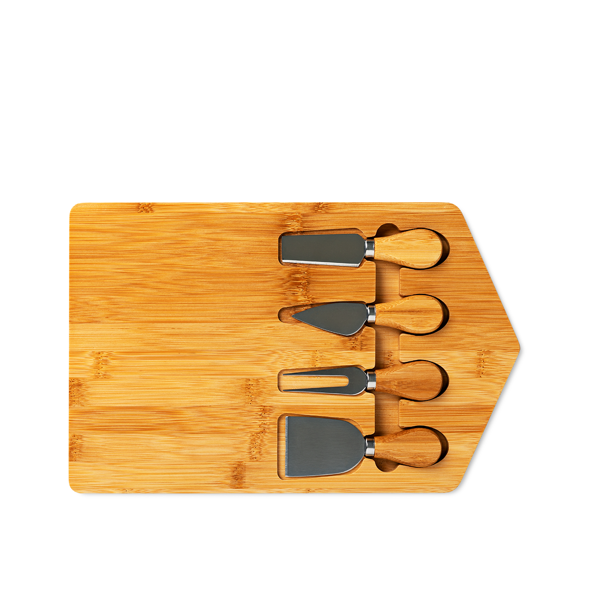 TRAY WITH 4 TOOLS FOR TAPAS BAMBOO