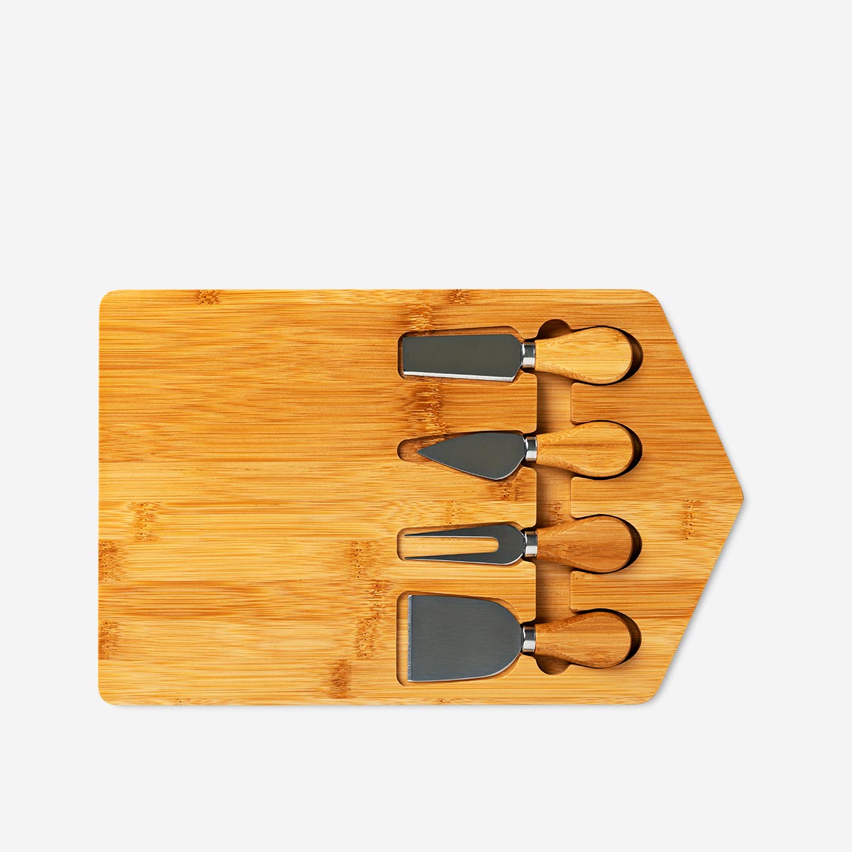 TRAY WITH 4 TOOLS FOR TAPAS BAMBOO