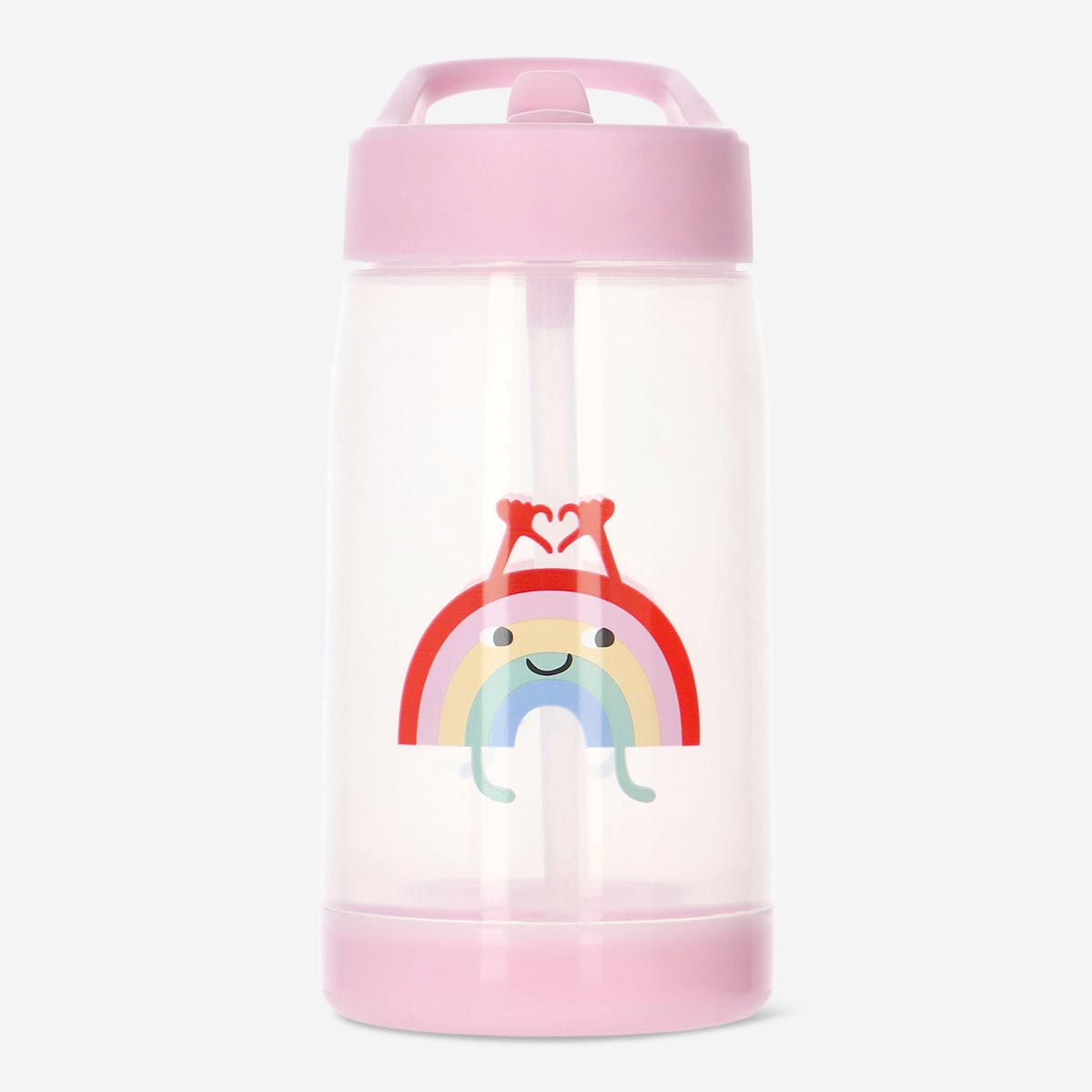 BOTTLE DRINKING 420ML FOR KIDS RAINBOW PINK