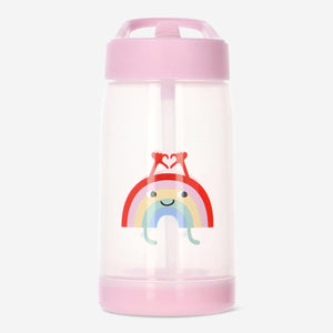 BOTTLE DRINKING 420ML FOR KIDS RAINBOW PINK