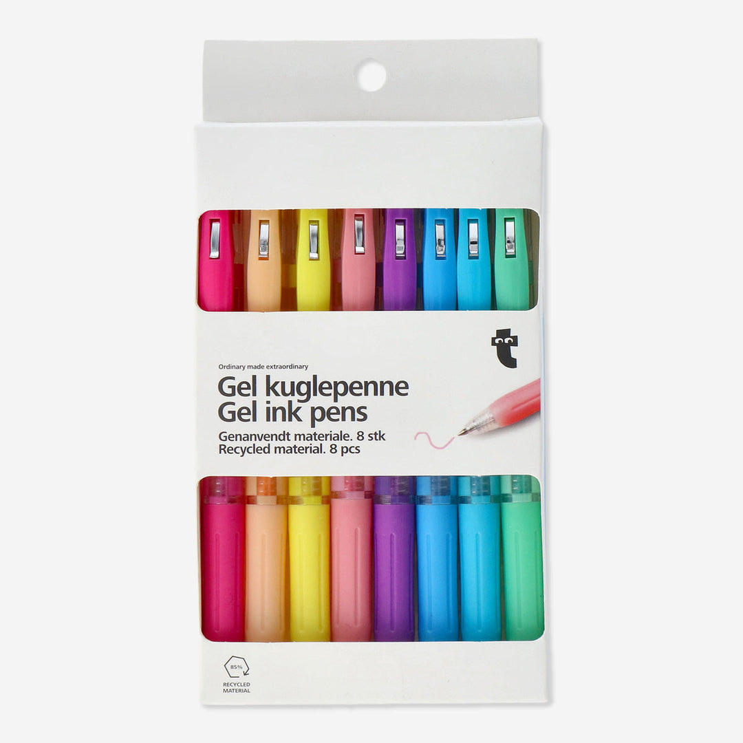 GEL PENS PASTEL 8PCS