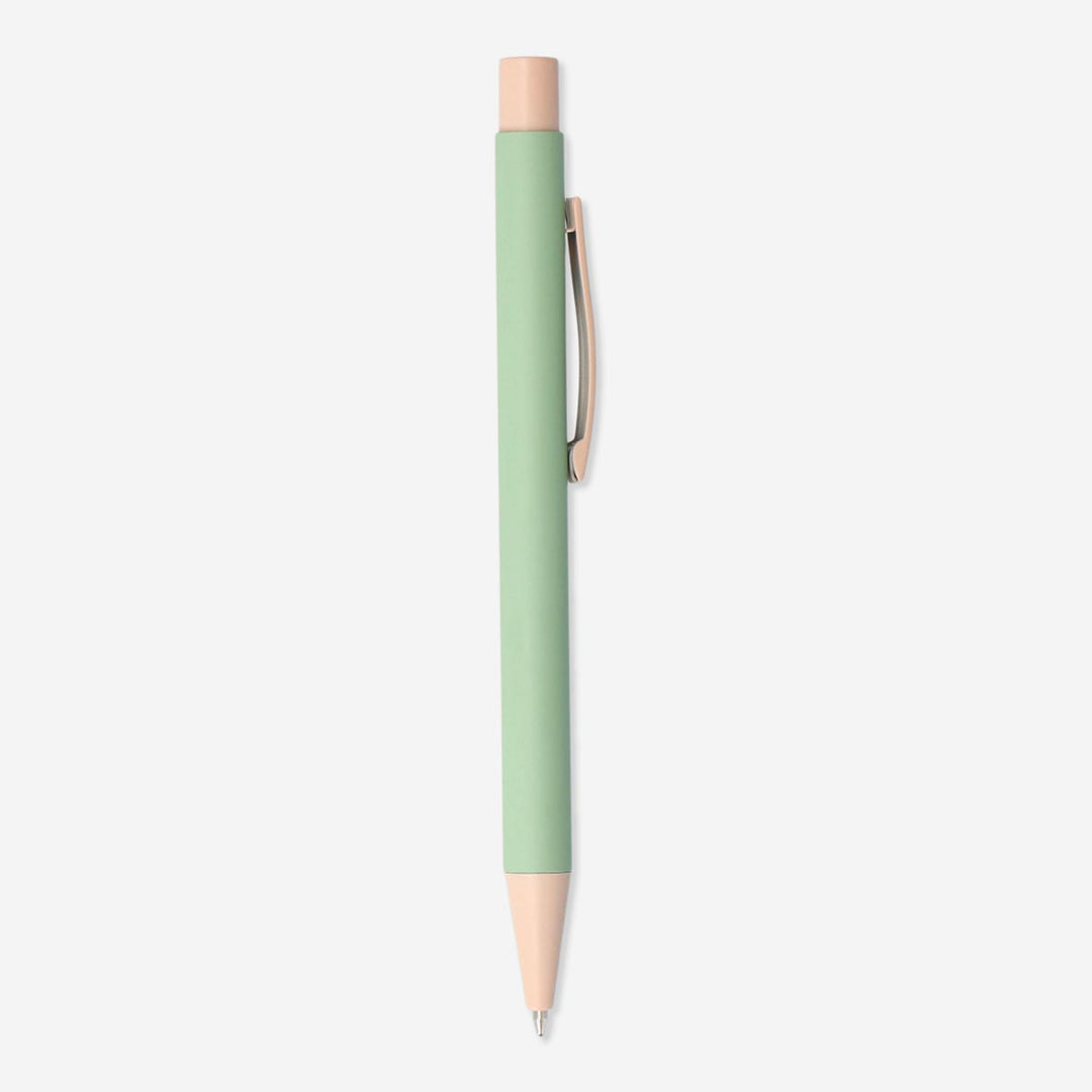 PUSH PEN BALLPOINT GREEN