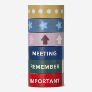 TAPES PAPER PLANNING 6PCS