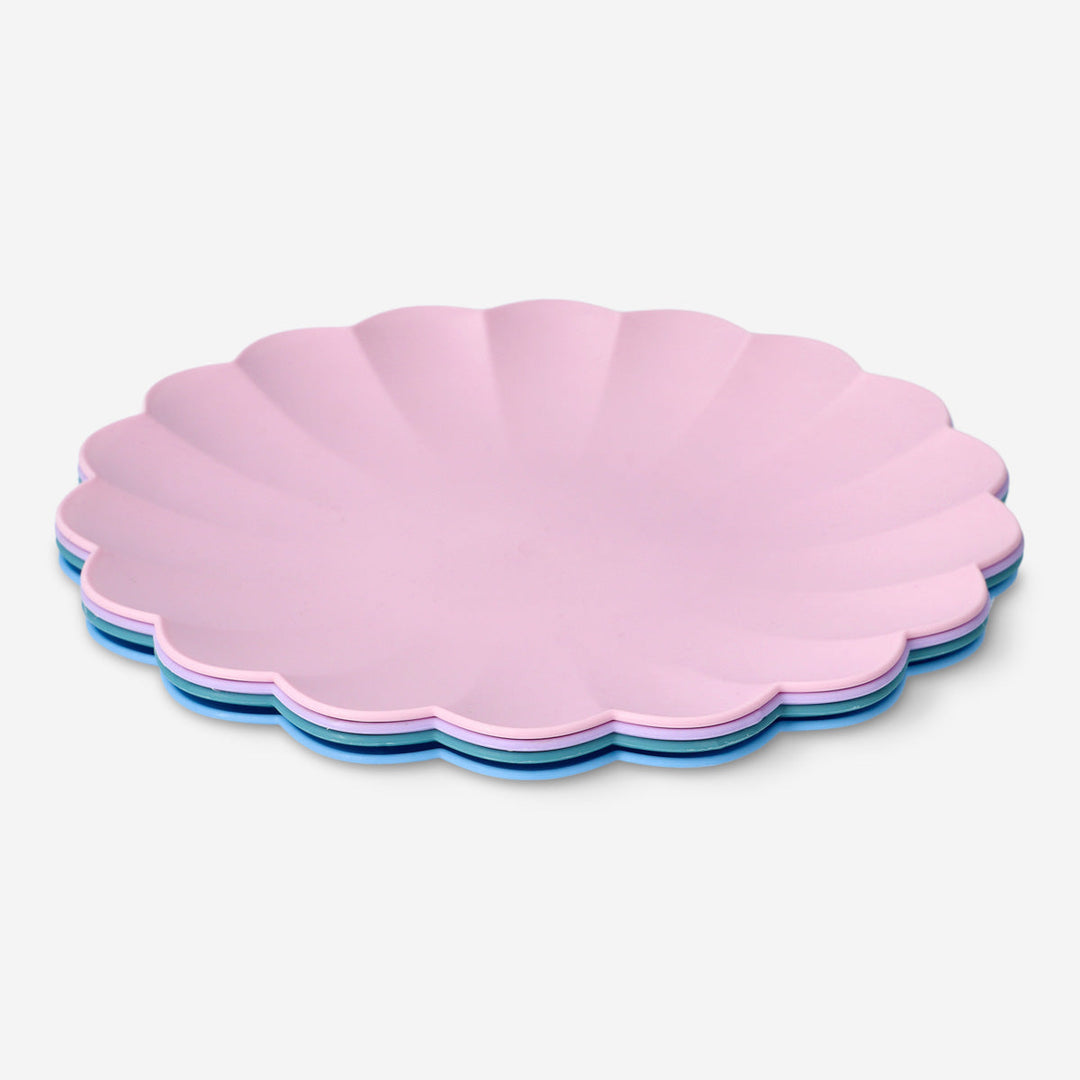 PLATE PP SOLID COLORS 20 CM 4 PCS