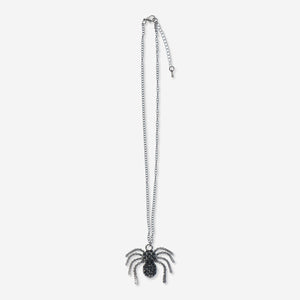 NECKLACE LARGE SPIDER W. STONES HEMATITE