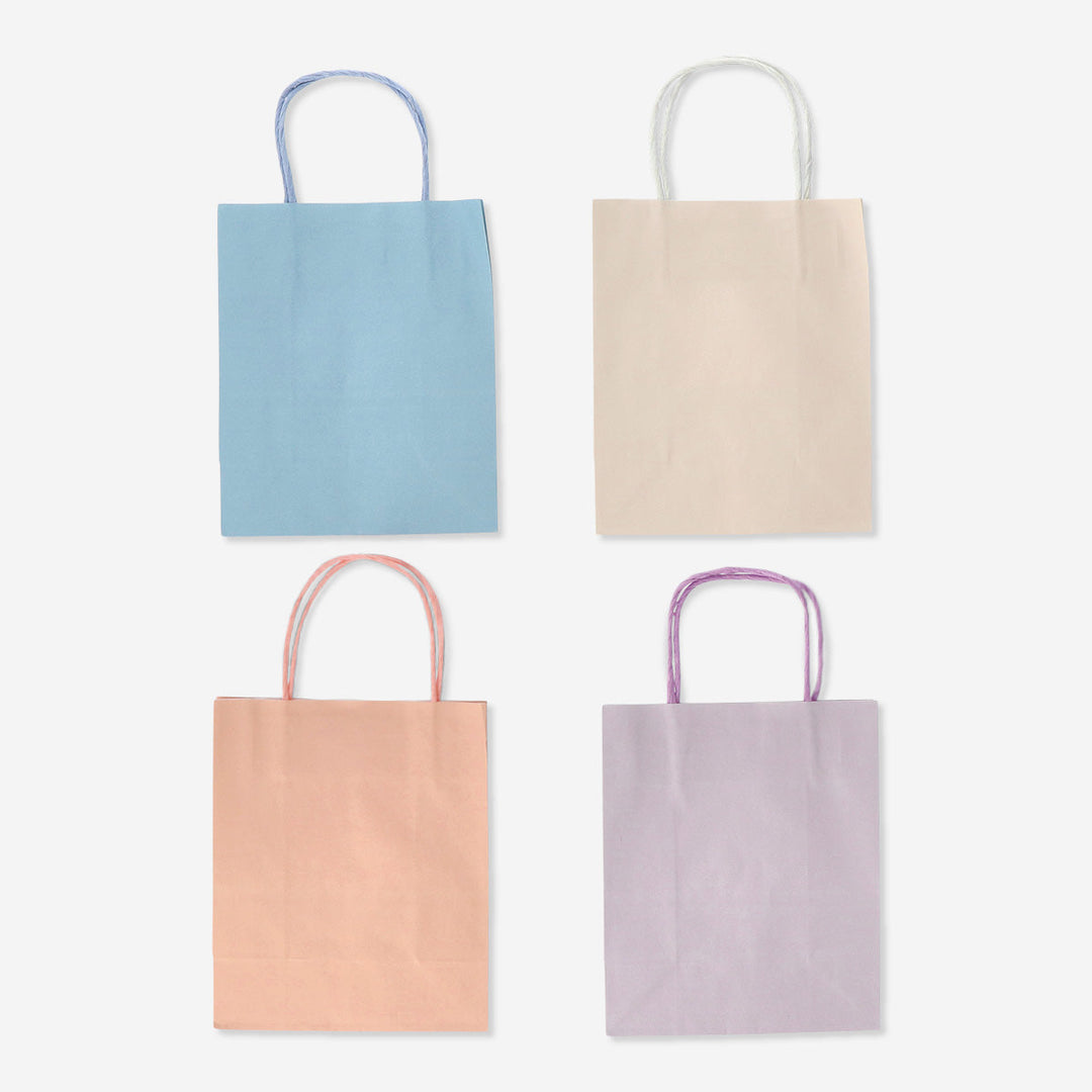 GIFT BAGS - SET OF 4 PASTEL COLOUR