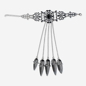 HAND JEWEL BLACK WIDOW JEWELS W CHAIN