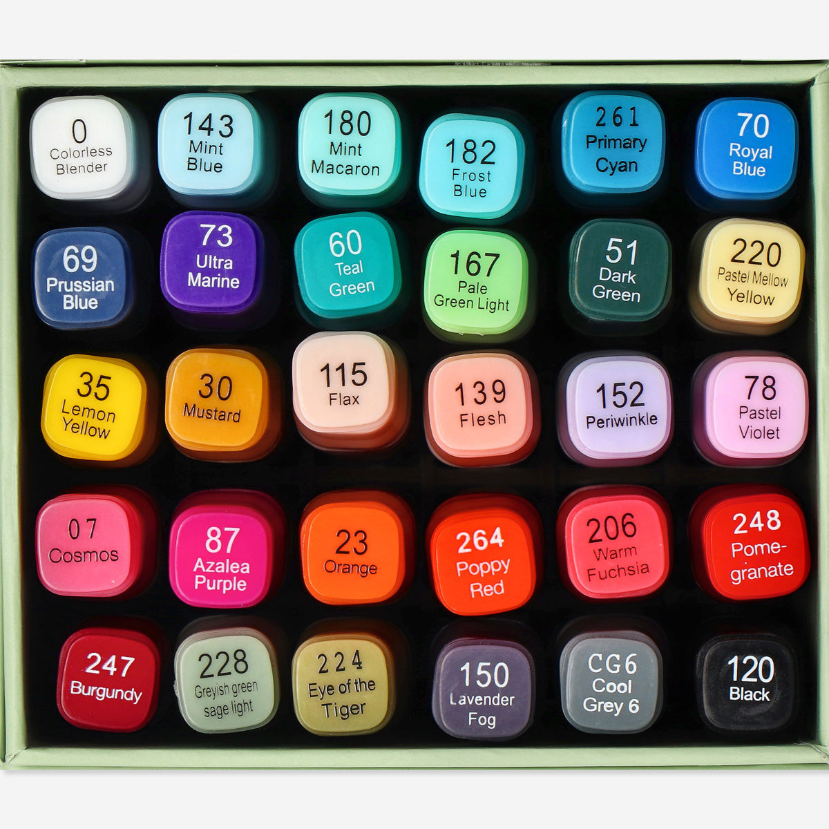 MARKERS IN BOX 30 PCS