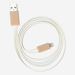 CHARGING CABLE 100 CM LIGHTNING OFF WHITE/BEIGE