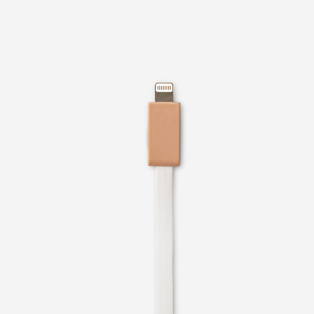 CHARGING CABLE 100 CM LIGHTNING OFF WHITE/BEIGE