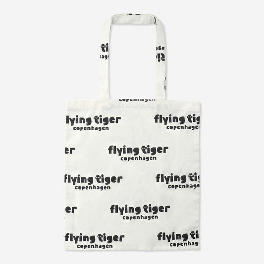 Flying Tiger Copenhagen Logolu Bez Çanta