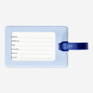 LUGGAGE TAG SILICONE WITH TEXT SEA YOU SOON