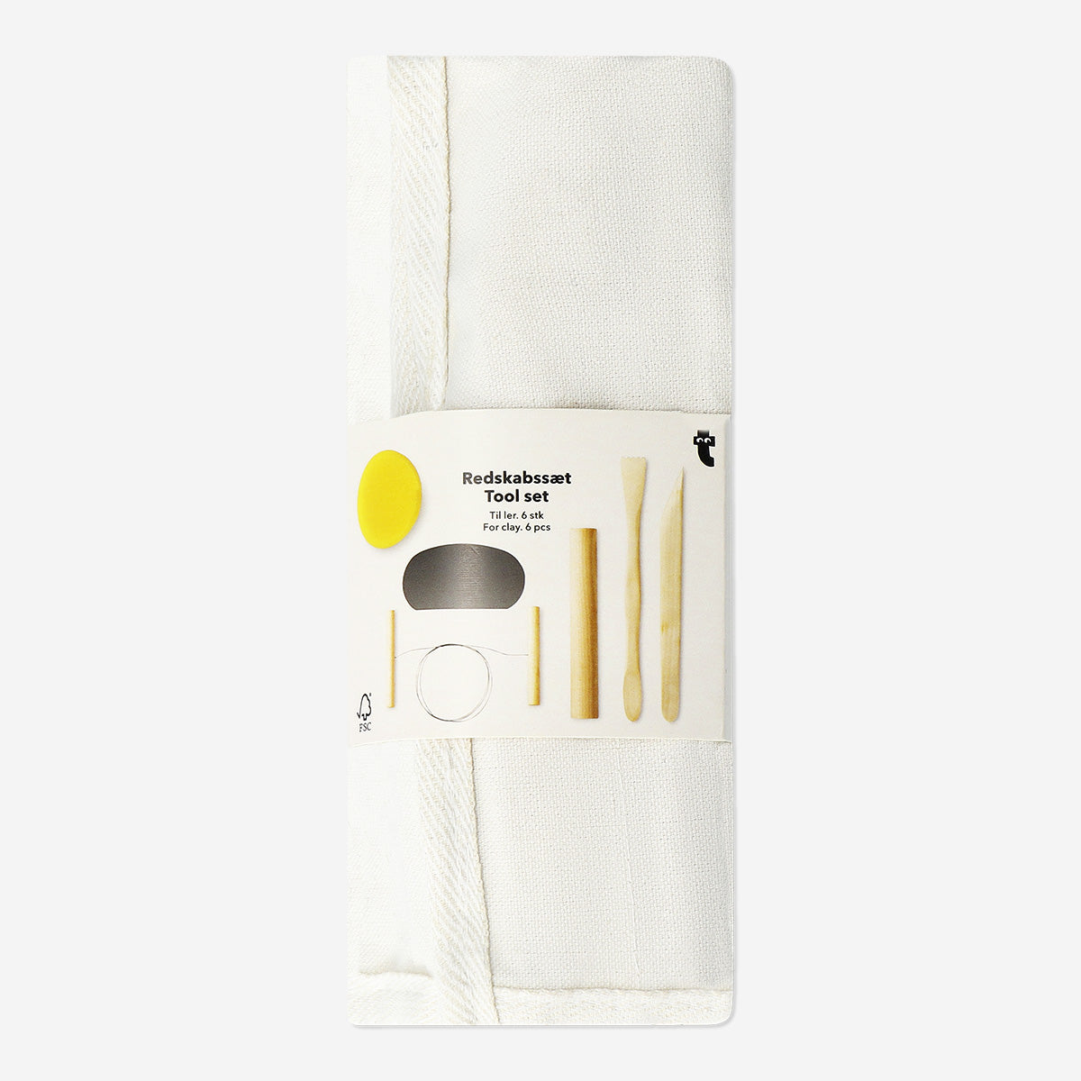 CLAY TOOL SET IN CANVAS ROLL BAG