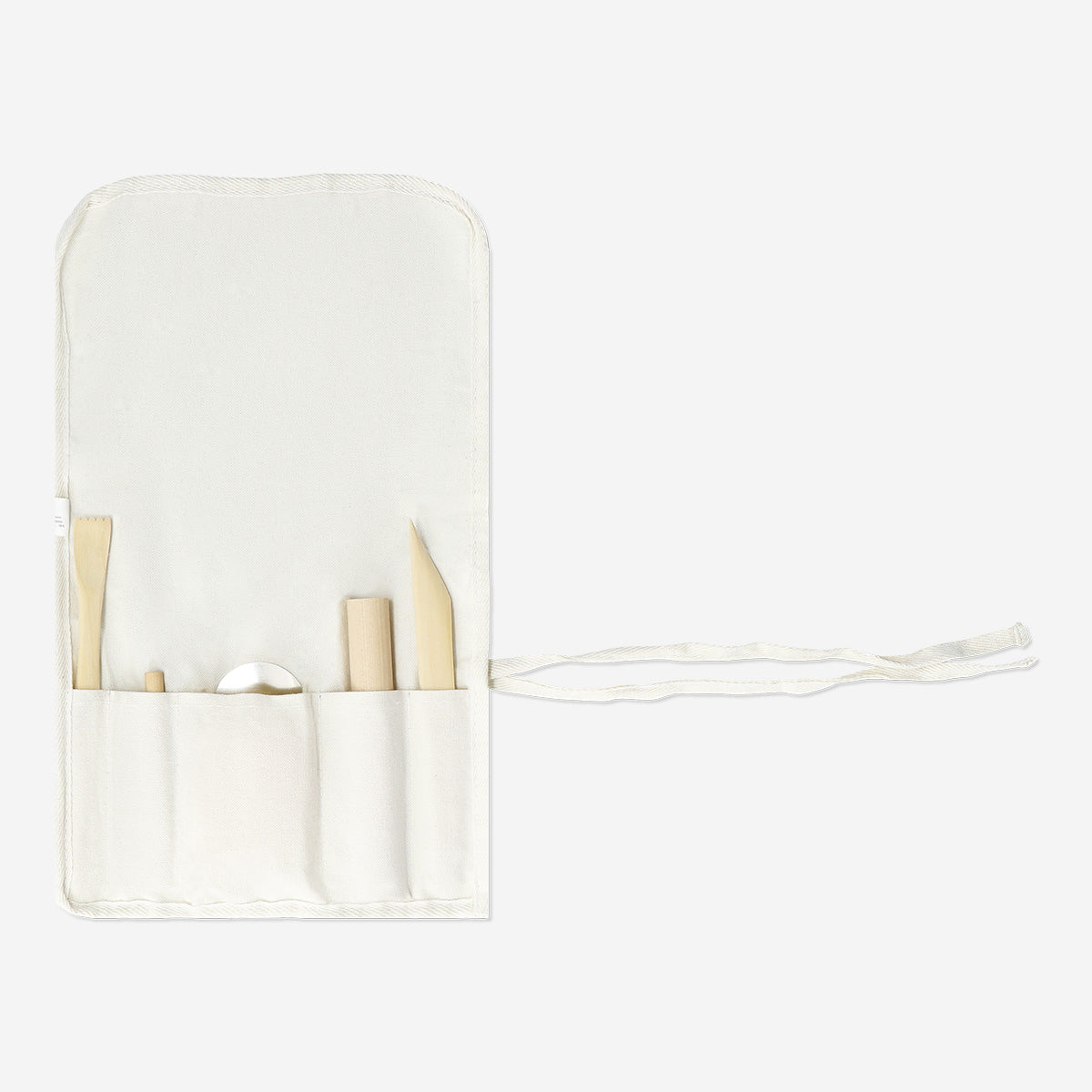 CLAY TOOL SET IN CANVAS ROLL BAG