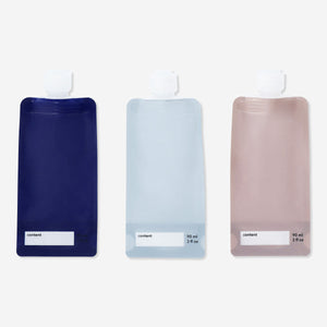 TRAVEL BOTTLES 10PCS RECYCLED EVA BAG