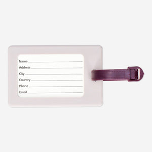 LUGGAGE TAG SILICONE W TEXT BON VOYAGE