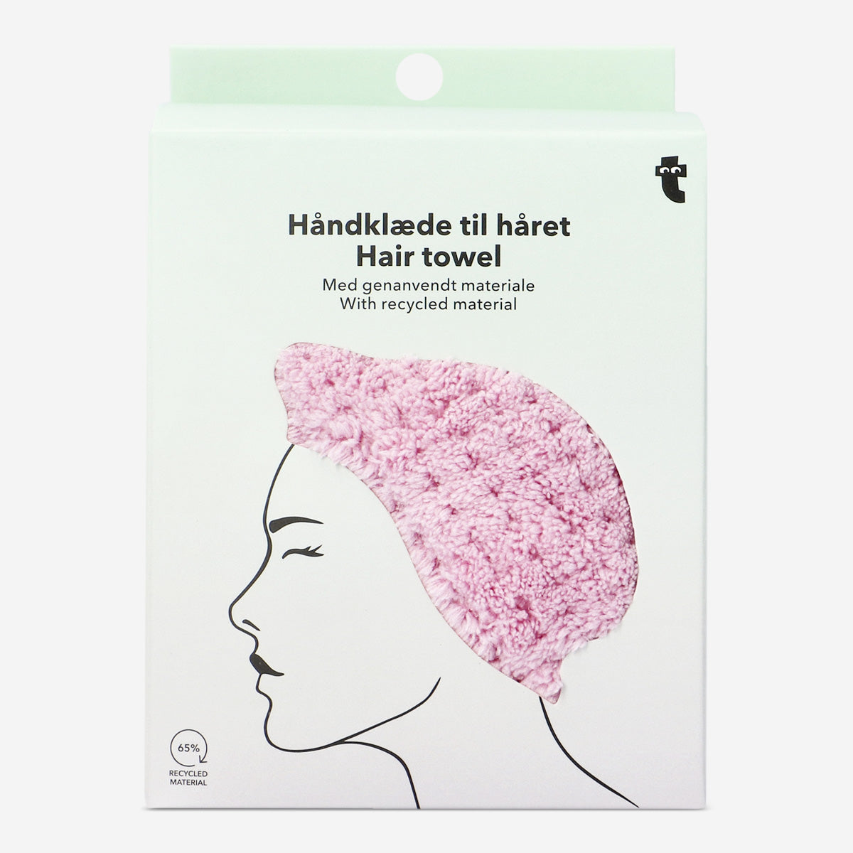 TOWEL FOR HAIR TWIST WITH BUTTON