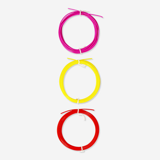 FILAMENTS FOR 3D PEN RED/PINK/YELLOW 3M