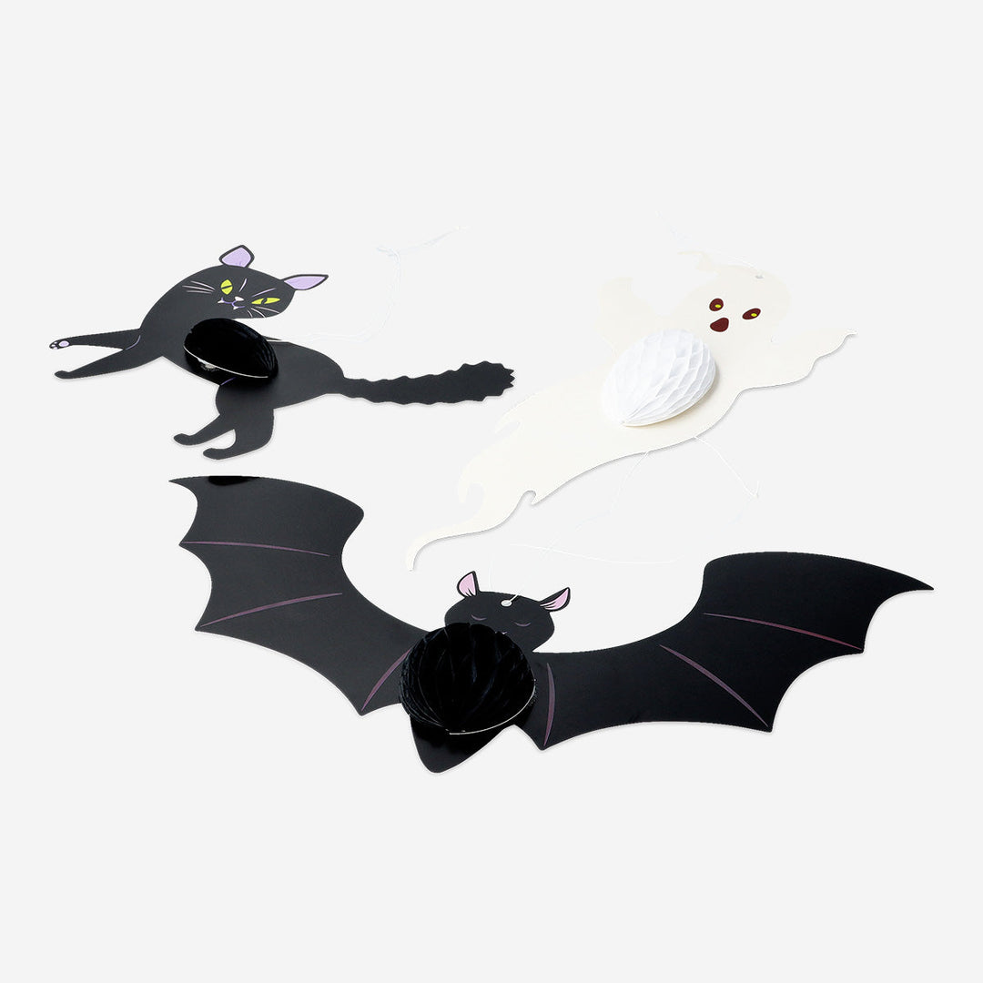 DECO HONEYCOMB HALLOWEEN 3 PCS